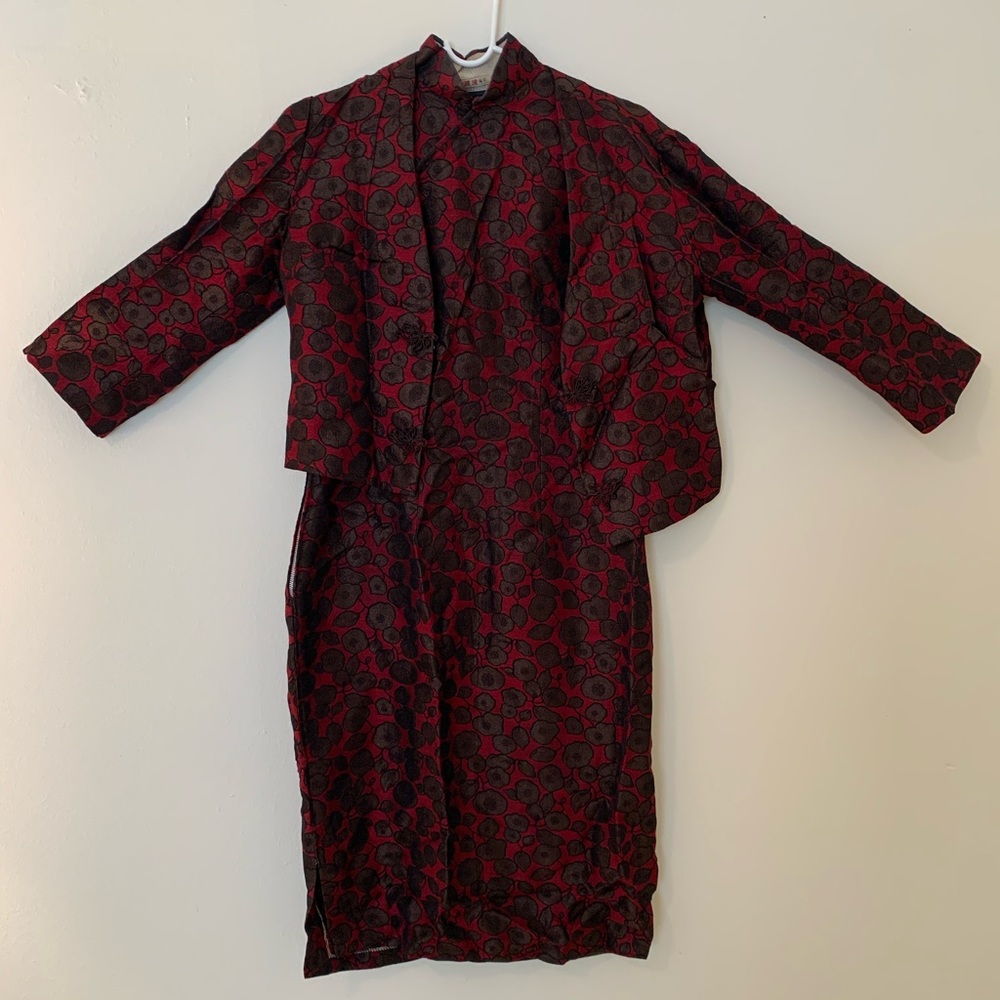 Vintage Qipao dress with jacket